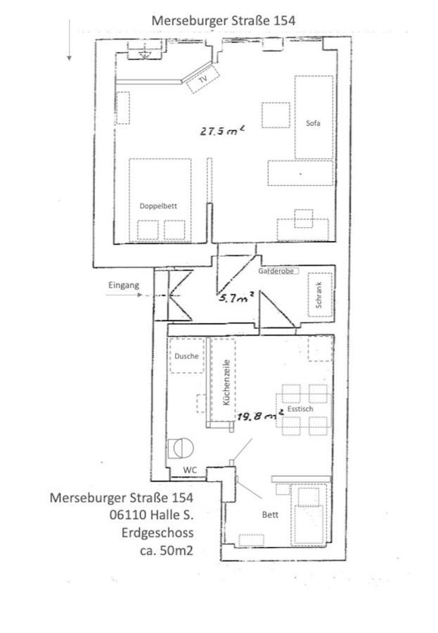 Appartement "Gudrun" Inklusive Parkplatz Halle  Kültér fotó